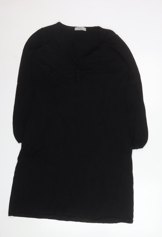 Marks and Spencer Women’s Black V-Neck Shift Dress Size 16