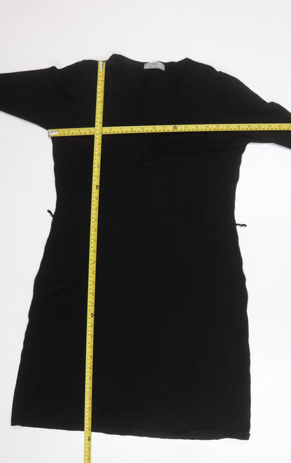Marks and Spencer Women’s Black V-Neck Shift Dress Size 16