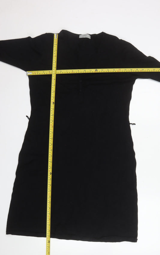 Marks and Spencer Women’s Black V-Neck Shift Dress Size 16