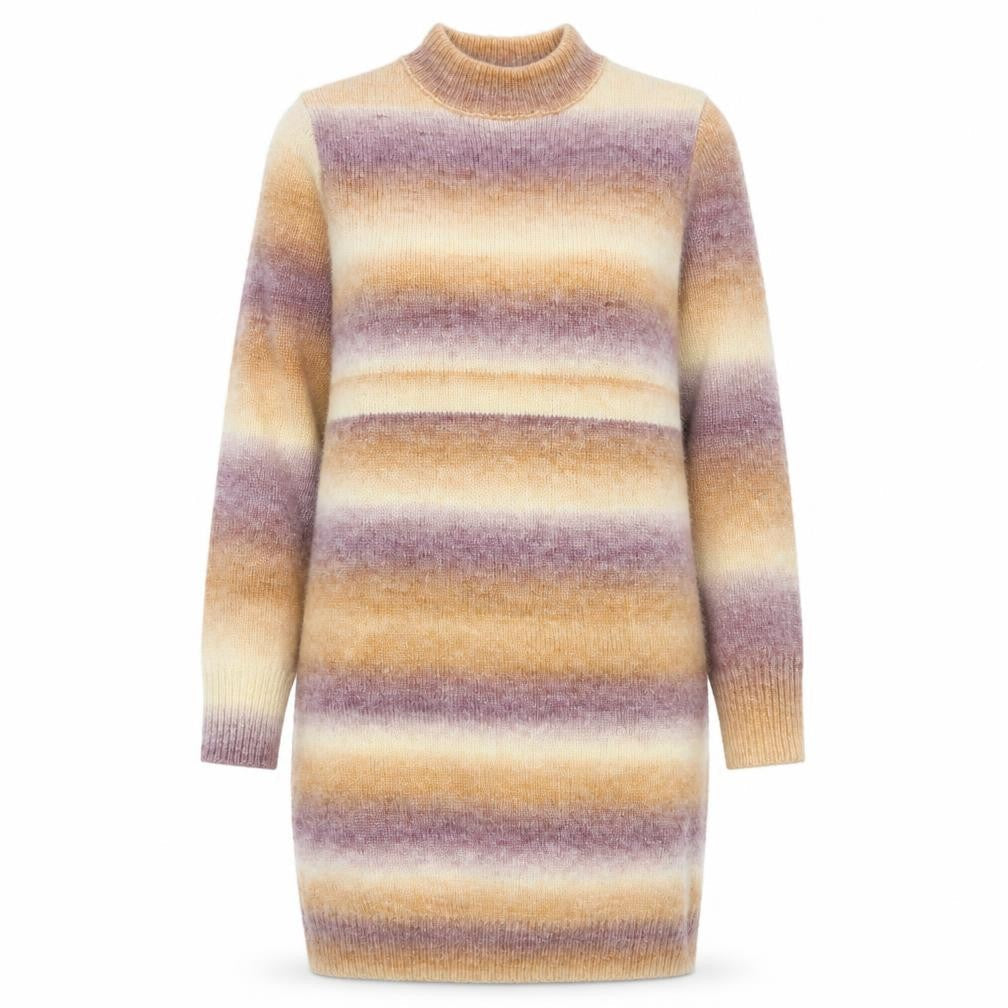 Womens UK Size 10 Apricot Jumper Dress