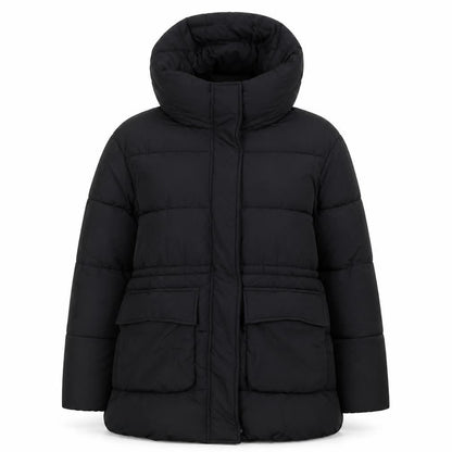 Womens UK Size S F&F Black Puffer Jacket