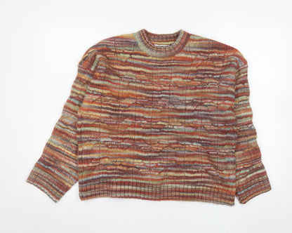 Next Women's Multicoloured Acrylic Knit Pullover Jumper M
