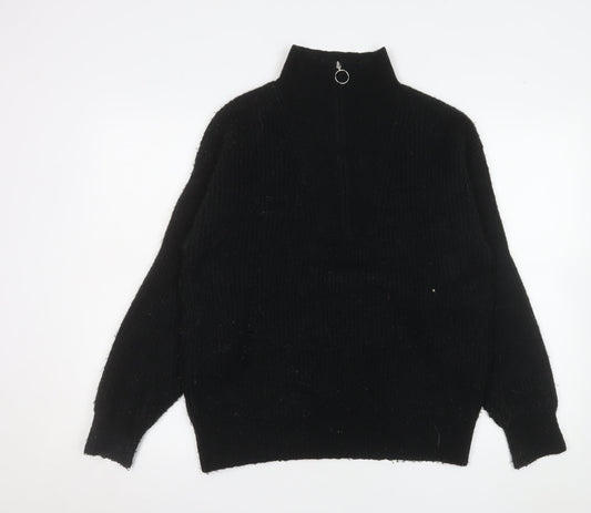 Womens UK Size 8 Jack Wills Black Pullover Sweatshirt
