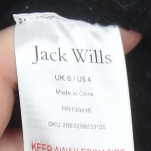 Womens UK Size 8 Jack Wills Black Pullover Sweatshirt
