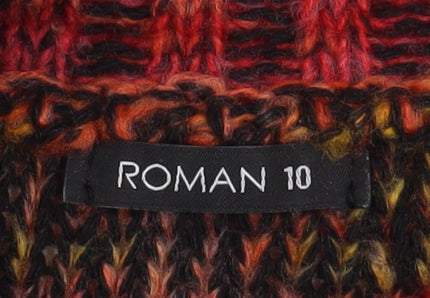 Womens UK Size 10 Roman Multicoloured Pullover Jumper