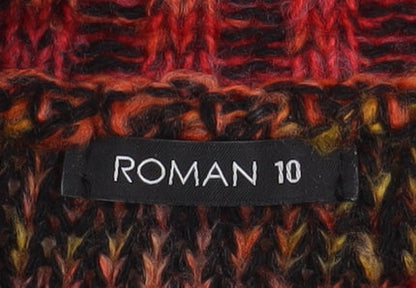 Womens UK Size 10 Roman Multicoloured Pullover Jumper