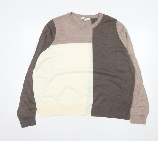 Womens UK Size 16 Marks and Spencer Beige Pullover Jumper