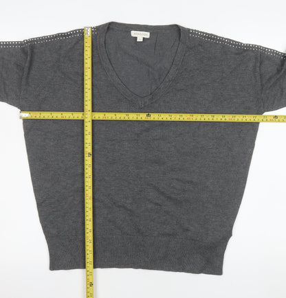 Womens UK Size M Monsoon Grey Pullover Jumper