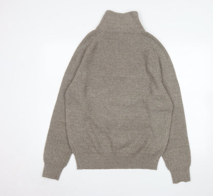 Mens UK Size S NEXT Beige Henley Sweatshirt