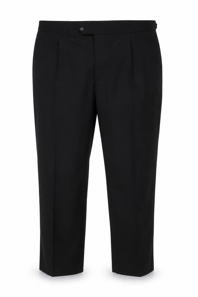Mens UK Size 46 James Barry Regular Fit Dress Pants Black Trousers