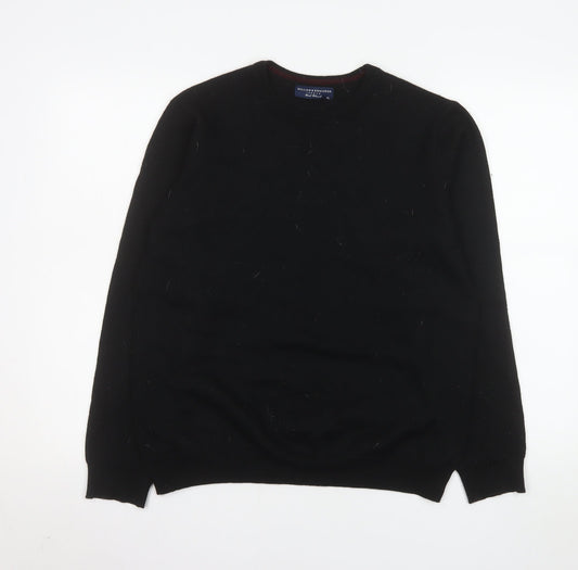 Mens UK Size XL William & Edwards Black Pullover Jumper