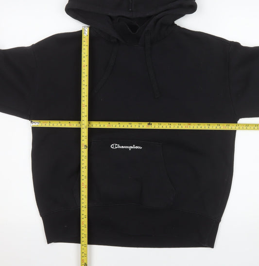 Mens UK Size M Champion Black Pullover Hoodie