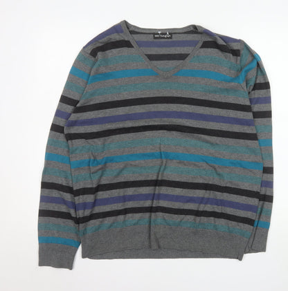 Mens UK Size L Marks and Spencer Multicoloured Pullover Jumper