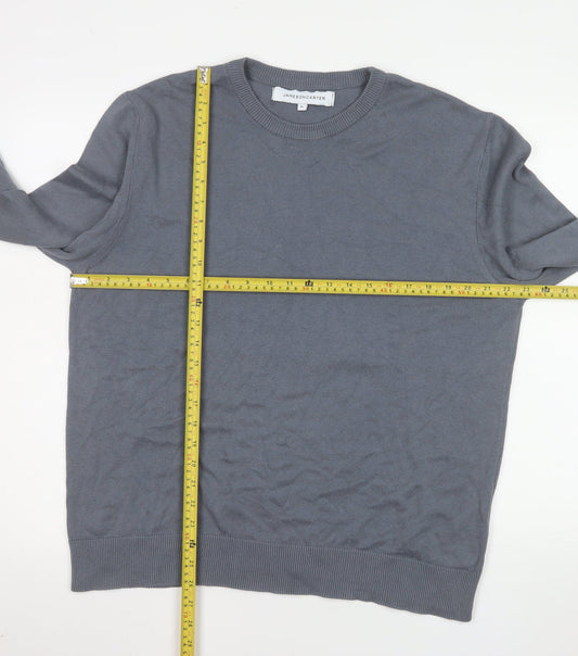 Mens UK Size XL Jameson Carter Grey Pullover Jumper
