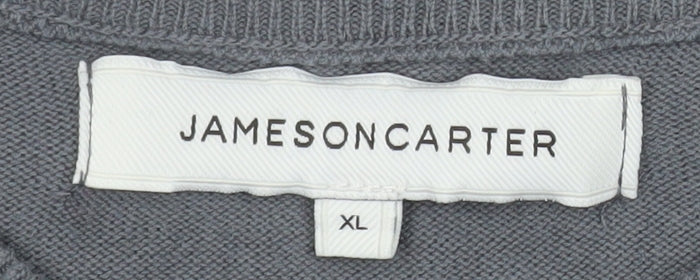 Mens UK Size XL Jameson Carter Grey Pullover Jumper