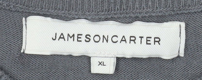 Mens UK Size XL Jameson Carter Grey Pullover Jumper