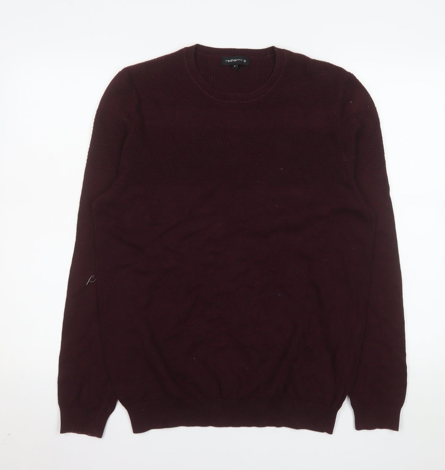 Mens UK Size M Red Herring Red Pullover Jumper
