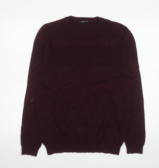 Mens UK Size M Red Herring Red Pullover Jumper