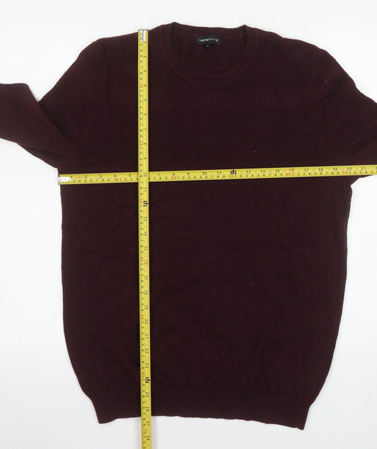 Mens UK Size M Red Herring Red Pullover Jumper
