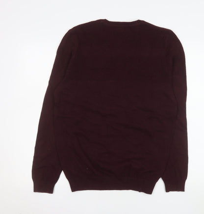 Mens UK Size M Red Herring Red Pullover Jumper