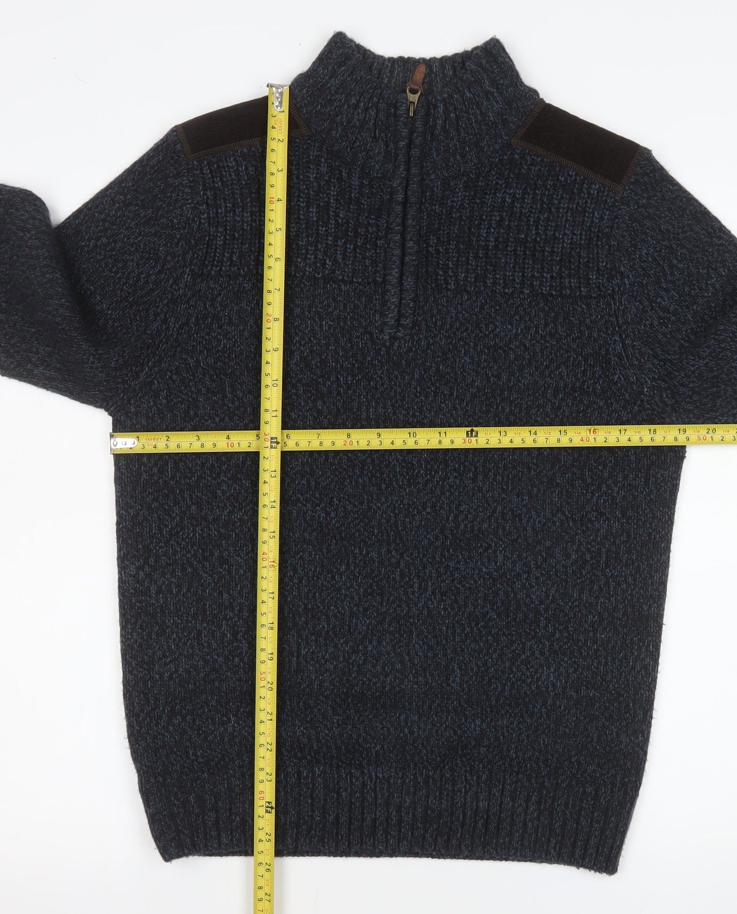 Mens UK Size S NEXT Blue Pullover Sweatshirt