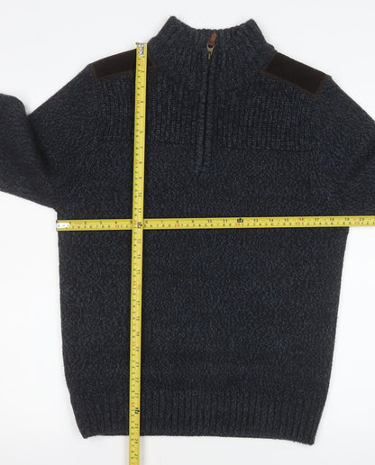 Mens UK Size S NEXT Blue Pullover Sweatshirt