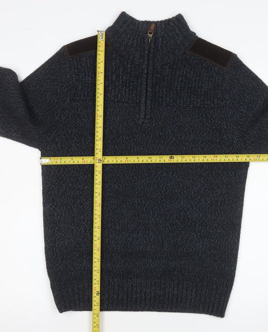 Mens UK Size S NEXT Blue Pullover Sweatshirt