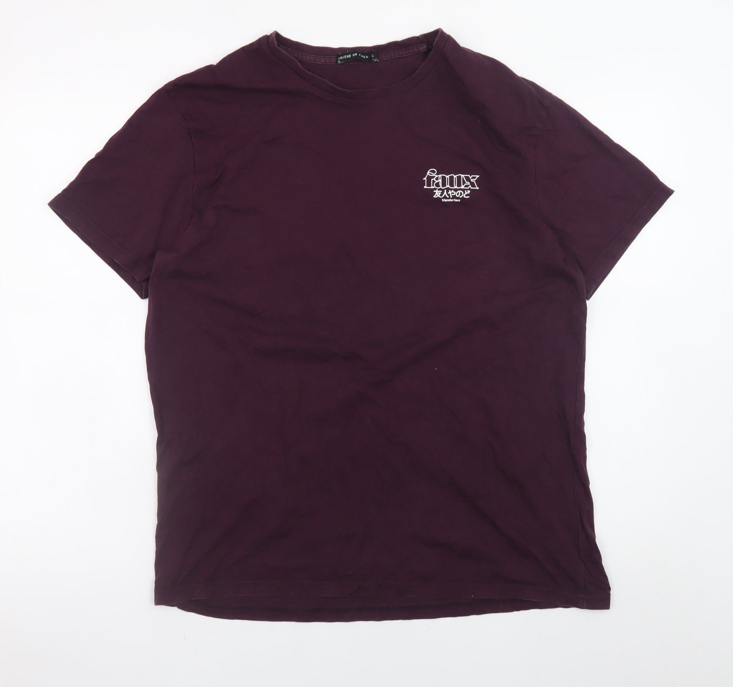 Mens UK Size XL Friend or Faux Purple  T-Shirt