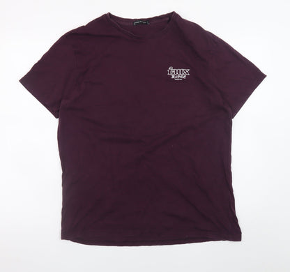 Mens UK Size XL Friend or Faux Purple  T-Shirt