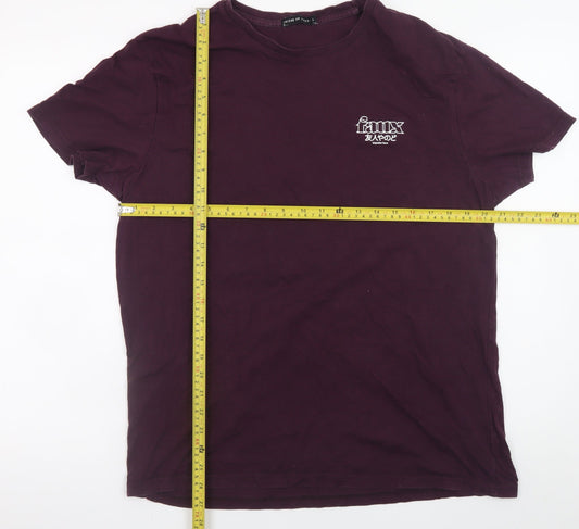 Mens UK Size XL Friend or Faux Purple  T-Shirt