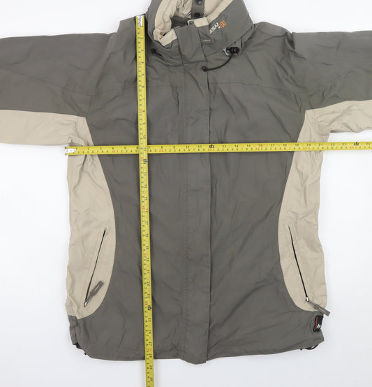 Decathlon Men’s Brown M Hiking Parka Jacket Water Resistant Hooded