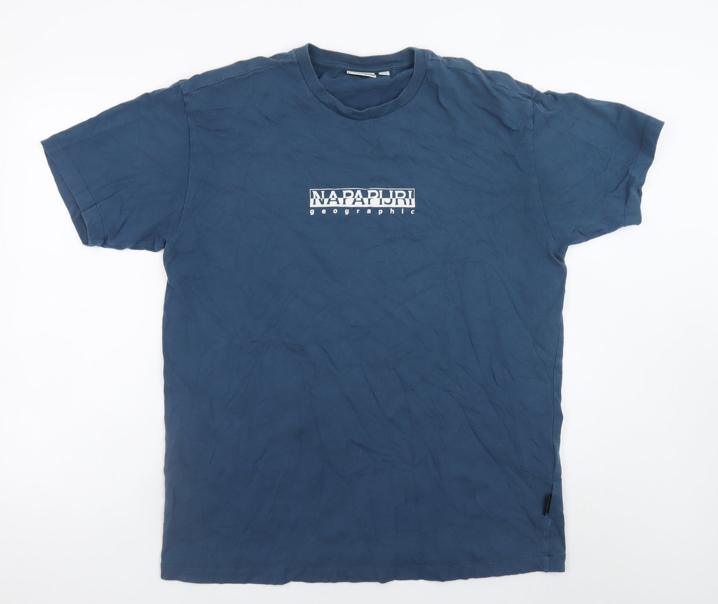 Mens UK Size L Napapijri Blue  T-Shirt