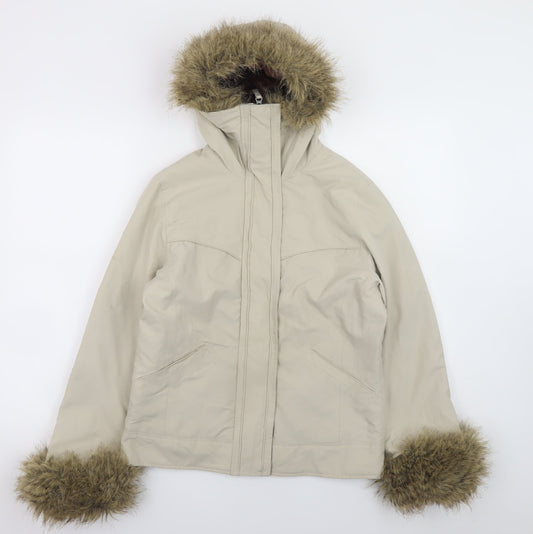 Womens UK Size 10 Denim Co Beige Parka Coat