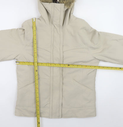 Womens UK Size 10 Denim Co Beige Parka Coat