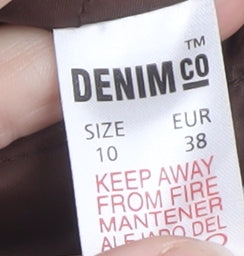 Womens UK Size 10 Denim Co Beige Parka Coat