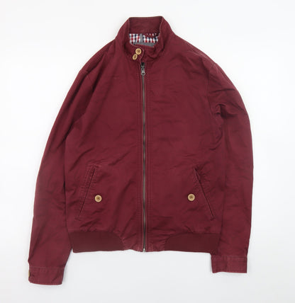 Mens UK Size S River Island Red Bomber Jacket