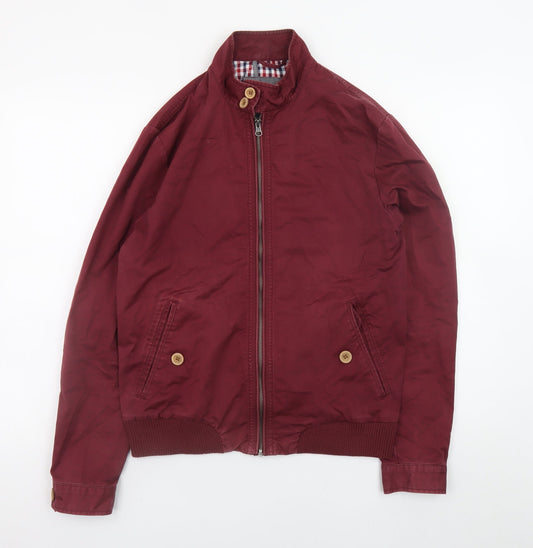 Mens UK Size S River Island Red Bomber Jacket