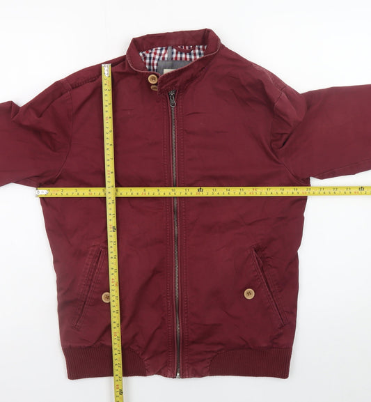 Mens UK Size S River Island Red Bomber Jacket