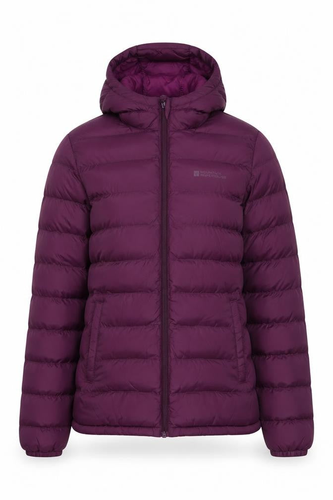 Womens UK Size 8 Mountain Warehouse Purple Puffer Jacket