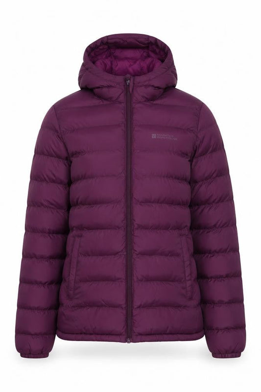 Womens UK Size 8 Mountain Warehouse Purple Puffer Jacket