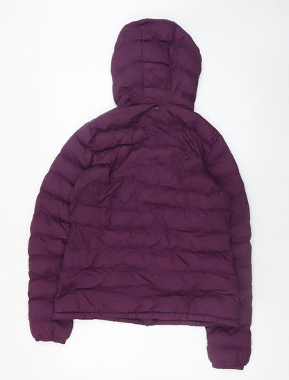 Womens UK Size 8 Mountain Warehouse Purple Puffer Jacket