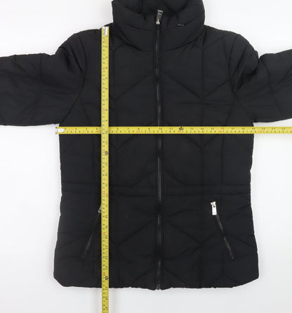Womens UK Size 10 Marks and Spencer Black Puffer Jacket