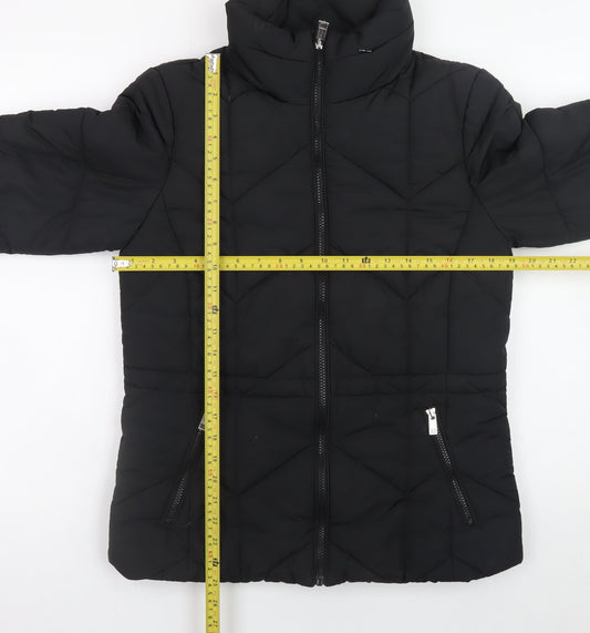 Womens UK Size 10 Marks and Spencer Black Puffer Jacket