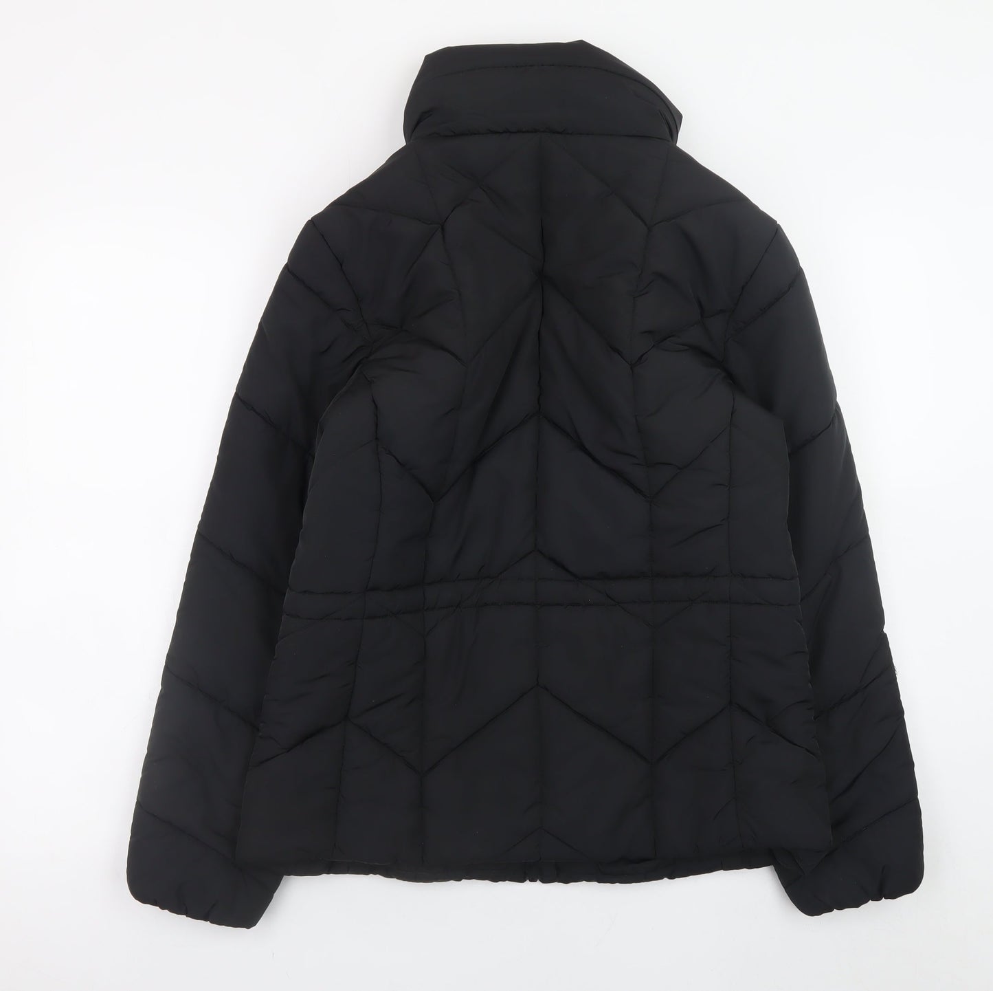 Womens UK Size 10 Marks and Spencer Black Puffer Jacket