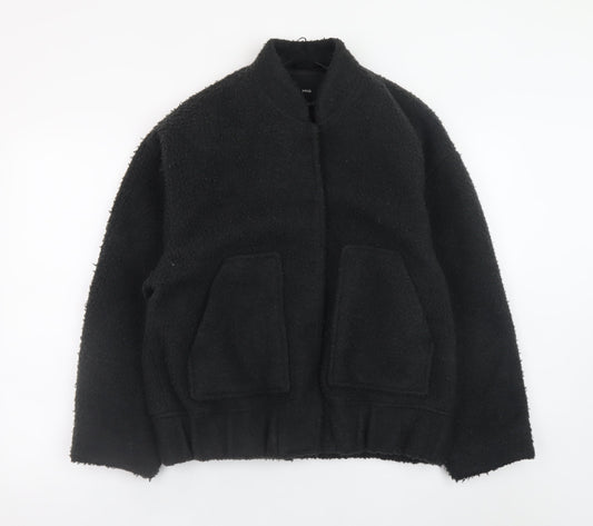 Mens UK Size XS MNG Black Bomber Jacket