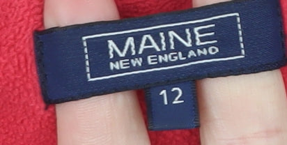 Womens UK Size 12 Maine New England Red Basic Jacket