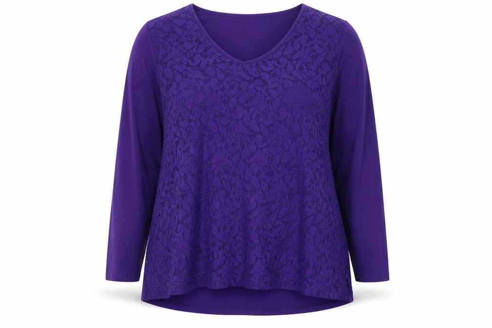 Womens UK Size XL Together Purple Tunic Blouse