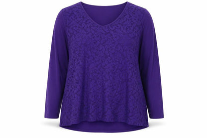 Womens UK Size XL Together Purple Tunic Blouse