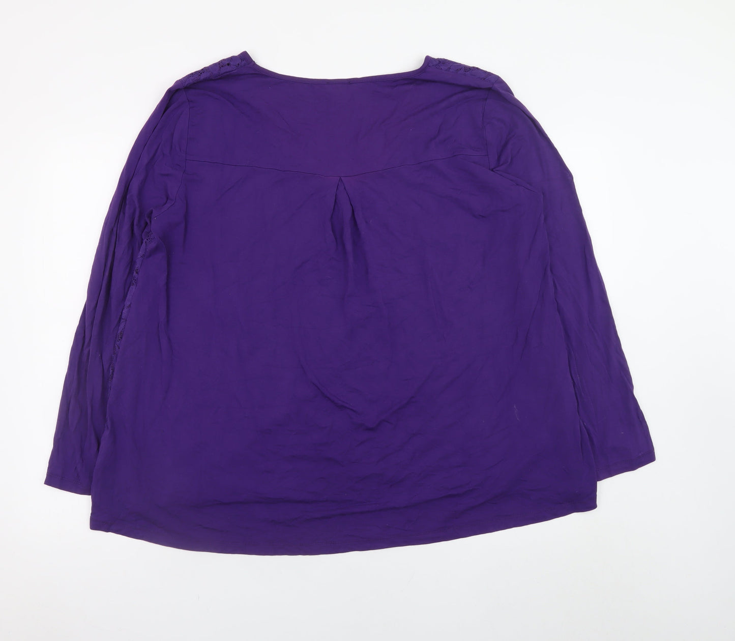 Womens UK Size XL Together Purple Tunic Blouse