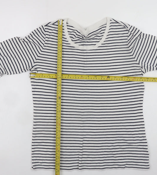 Womens UK Size L Gap White Basic T-Shirt